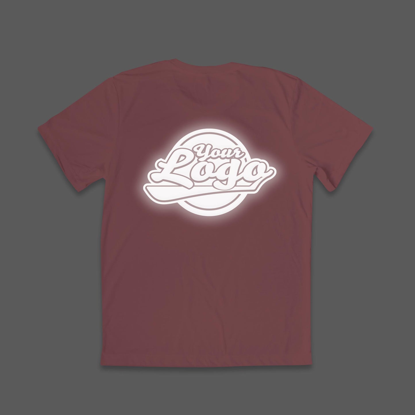 Reflective Custom T-Shirt (Front and Back logo)