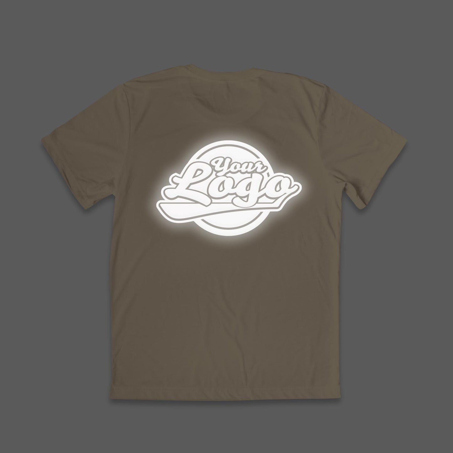 Reflective Custom T-Shirt (Front and Back logo)