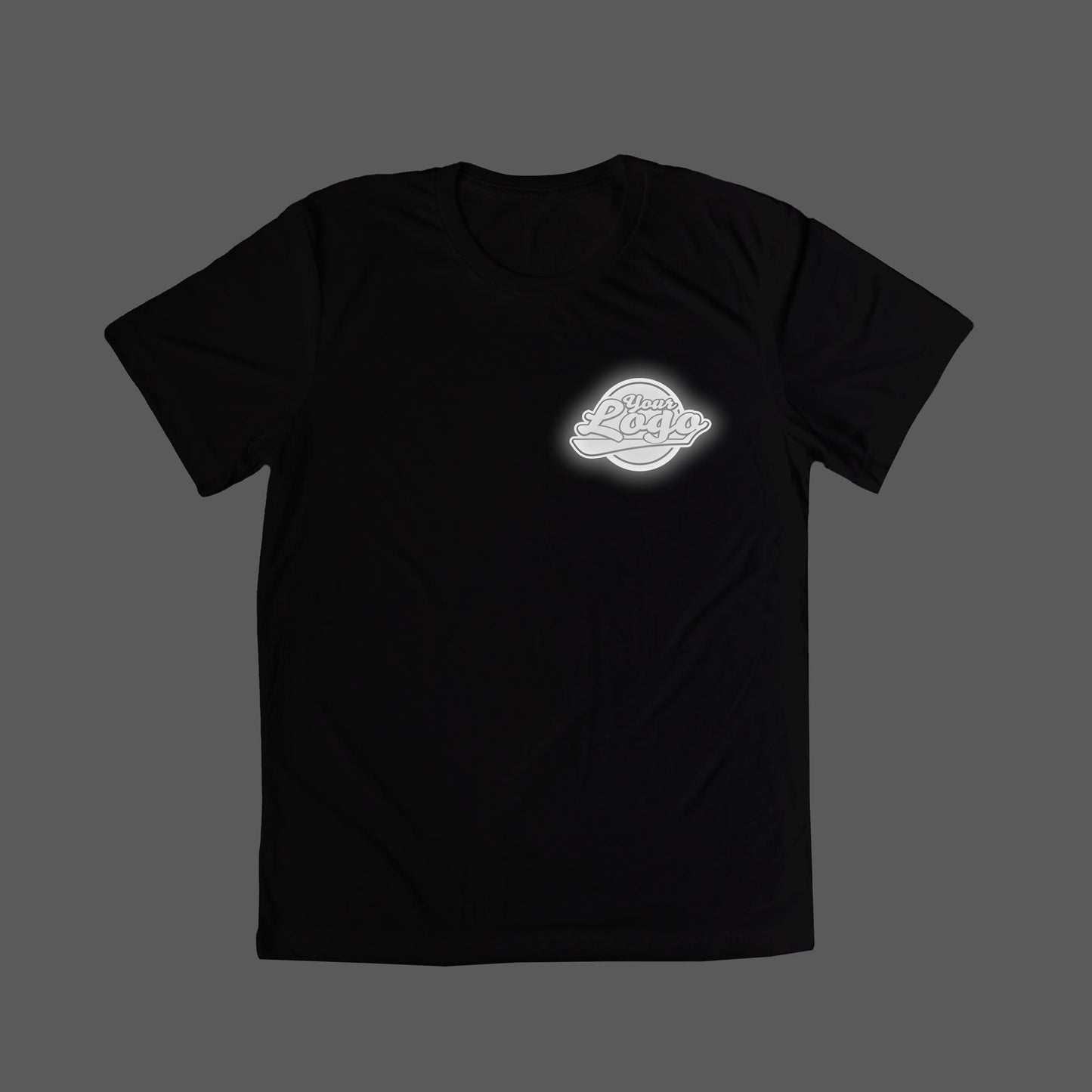 Reflective Custom T-Shirt (Front and Back logo)